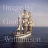 GW02230-50 = Aerial view of Simon Bolivar (Venezuela) sailing south of Palma de Mallorca, Baleares, Spain.Cutty Sark Tall Ships.