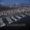 GW16110-50 = Aerial view of new Port de Mallorca marina and Paseo Maritimo (+ Hotel Melia Palas Atenaea), Palma de Mallorca, Baleares, Spain.