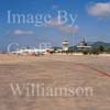 GW17530-50 = Robinson R22 helicopter operated by Sloane Helicopters coming in to land at Ibiza airport, Balearic Islands, Spain. August 1996. 