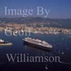 GW17725-50 = Cunard Cruise liner Queen Mary 2 (QM2) entering the Port of Palma de Mallorca, Balearic Islands, Spain.
