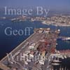 GW17815-50 = View over the Commercial Quay with Cunard Cruise liner Queen Mary 2 (QM2) in the background, Port of Palma de Mallorca, Balearic Islands, Spain. 