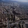 Aerial view over Es Baluard museum and central Palma.