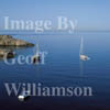 GW08765-32 = Boats at early morning at Cala Vedella, Ibiza, Balearic Islands, Spain. 24 August 2001 