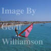 GW09260-32 = Windsurfing off Formentera beach (North of La Savina), near Ibiza, Balearic Islands, Spain. 25 August 2001. 