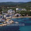 GW11385-50 = Aerial view over Es Canar looking North, SE Ibiza, Balearic Islands, Spain. 28th September 1996.