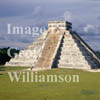 GW01170-32 = View towards Temple of Kukulcan from Templo des Tigres (temple of the tigers), Chichen Itza, Yucatan, Mexico.