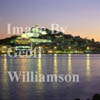 GW02330-32 = Cruise Ship MV SILVER WIND + Ibiza Town at night, Ibiza, Baleares, Spain. 1996.