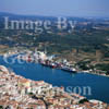 GW05580-32 = Aerial view looking North over City and Port of Mahon, Menorca, Baleares, Spain. 1999.