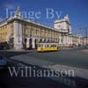 GW21001-50 = Scene with traditional tram at Praca do Comercio, Lisbon, Portugal.