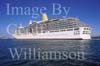GW21101-50 = P&O Line flagship cruise liner Arcadia departing from the Port of Palma de Mallorca during her inaugural cruise, Palma de Mallorca, Balearic Islands, Spain. 25th April 2005. 