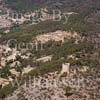 GW24611-50 = Aerial view over lookout tower ( Atalaya - restored by Claudia Schiffer ) on Andritxol headland, towards hilltop Villa complex ( developed by Claudia Schiffer ) and Camp de Mar, Andratx, SW Mallorca, Balearic Islands, Spain.