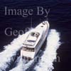 GW24780-50 = Aerial view of luxury power / pleasure boat, SW Mallorca, Balearic Islands, Spain. 13th August 2005. 