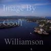 GW27325-60 = Aerial view looking North West over the lighthouse and enclosed bay of Porto Colom, East Coast Mallorca, Balearic Islands, Spain. 20th September 2006.