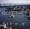 GW27400-60 = Aerial view looking South over the marina and small harbour of Porto Petro near Cala D'Or, Santanyi, East Coast Mallorca, Balearic Islands, Spain. 20th September 2006.