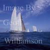 GW29140-60 = Superyacht Cup Palma 2007 - sailing yachts uner way in the Bay of Palma de Mallorca - including classic yacht Windrose of Amsterdam ( 46 mtrs, designed by Dijkstra, built by Holland Jachtbouw ) and super modern Maltese Falcon ( 88 mtrs, designed by Dijkstra and built in Perini Navi yard ), Balearic Islands, Spain. 17th June 2007.