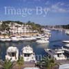 GW29520-60 = Looking East over restaurant area and moored sailing and motor yachts , Cala D'Or Marina, Cala D'Or, Santanyi, South East Mallorca, Balearic Islands, Spain. 7th July 2007.