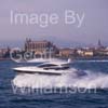 GW32485-60 = Two Pershing Motor Yachts during a demo spin with palma Cathedral in the background during the Palma International Boat Show 2008, Port of Palma de Mallorca, Balearic Islands, Spain. 1st May 2008.