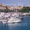 GW32595-60 = Panoramic view over Palma International Boat Show 2008 with Paseo Maritimo in the background, in the Palma Old Port ( Moll Vell / Muelle Viejo ) Area of the Port of Palma de Mallorca, Balearic Islands, Spain. 2nd May 2008.