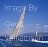 GW32925-160 = Scene during the second day of the  Superyacht Cup Palma 2008 / Ulysse Nardin Cup regatta - sailing superyacht Ranger on windward leg -  in the Bay of Palma de Mallorca, Balearic Islands, Spain. 13th June 2008.