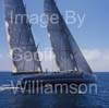 GW32935-165 = Scene during the second day of the  Superyacht Cup Palma 2008 / Ulysse Nardin Cup regatta - sailing superyacht Senso One  on windward leg -  in the Bay of Palma de Mallorca, Balearic Islands, Spain. 13th June 2008.