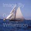 GW33240-60 = Scene - No 23 "Marigan" ( built in 1898, based on a design by Charles Livingstone was the oldest yacht in the regatta ( based at Real Club Nautico de Palma ) ) in the foreground during the XXIV TROFEO ALMIRANTE CONDE DE BARCELONA - Conde de Barcelona Classic Boats Sailing Regatta, Palma de Mallorca, Balearic Islands, Spain on race day one = 13th August 2008.