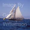 GW33240-60 = Scene - No 23 "Marigan" ( built in 1898, based on a design by Charles Livingstone was the oldest yacht in the regatta ( based at Real Club Nautico de Palma ) ) in the foreground during the XXIV TROFEO ALMIRANTE CONDE DE BARCELONA - Conde de Barcelona Classic Boats Sailing Regatta, Palma de Mallorca, Balearic Islands, Spain on race day one = 13th August 2008.