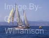 GW33275-60 = Scene with No 44 "Gipsy" ( an 11.90 metre long ketch with a trapezoid sail built in 1927 using a design by Colin Archer and owned by Ricardo Rubio of the Real Club Martimo de Santander ) in the forgrond during the XXIV TROFEO ALMIRANTE CONDE DE BARCELONA - Conde de Barcelona Classic Boats Sailing Regatta, Palma de Mallorca, Balearic Islands, Spain on race day one. 13th August 2008.