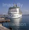 GW33800-60 = Royal Caribbean International Cruise Ship "Navigator of the Seas" ( 311 meters ) in the Port of Palma de Mallorca, Balearic Islands, Spain. 21st October 2008.