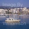 GW33990-60 = Sanlorenzo SD92 (27.60 mtrs), luxury superyacht en route  for Palma International Boat Show 2009  -  passing Paseo Maritimo, Palma de Mallorca / Majorca, Balearic Islands, Spain. 23rd April 2009.