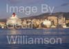 GW34365-60 = Cunard Line Cruise Ship "Queen Victoria" preparing to "shuffle" sideways onto berth in the Port of Palma de Mallorca ( with ferry and "Windstar" cruise ship already on berth ), Balearic Islands, Spain.  28th April 2009.