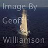 Sail Cruise ship "Wind Star" sailing south from Ibiza.