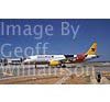 GW14225-50 = Scene at the Airport of Palma de Mallorca ( Dutchbird Airbus A320 reg PH-BND taxying towards arrivals gate ), Balearic Islands, Spain.