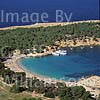GW11365 = Aerial view over Cala Bassa looking West, San Antonia Bay, NW Ibiza, Balearic Islands, Spain. 28th September 1996. 