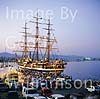 Tall ship Amerigo Vespucci in Palma de Mallorca.