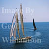 GW04430-64 = MARIETTE 1915 (No.1) leading CAPRICA (No.79). Conde de Barcelona Classic Boats Regatta, Palma de Mallorca, Baleares, Spain. 1998.